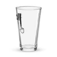 Scroll the eff down pint glass