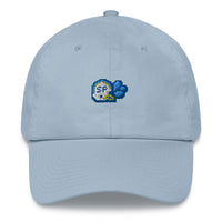 baby blue splash play dad hat