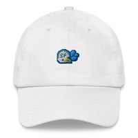 white splash play dad hat