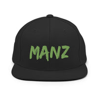 Black manz snapback hat