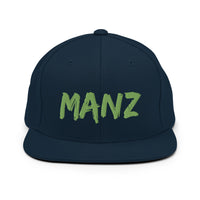 Dark navy manz snapback hat