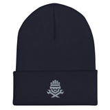 navy hand builders beanie