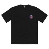 black ship chasing athletic shirt