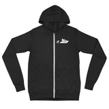 charcoal ship chasing zip up hoodie