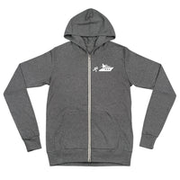 grey chasing zip up hoodie