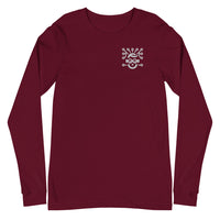 maroon opto bros long sleeve shirt