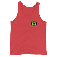 Red triblend community tank top