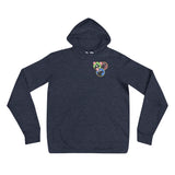 navy badge bros hoodie