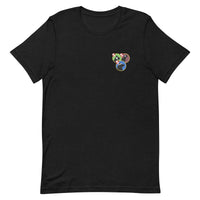 heather black badge bros t-shirt